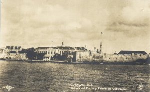 curacao, W.I., WILLEMSTAD, Entrada del Puerto 1920s Photo Wisatco RPPC Postcard