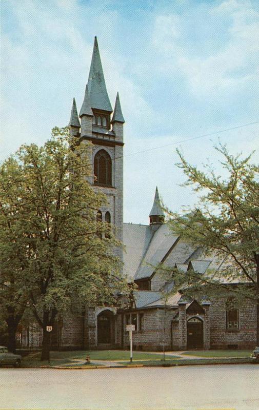 GRANVILLE, OH Ohio   FIRST BAPTIST CHURCH   Licking Co  c1950's Chrome Postcard