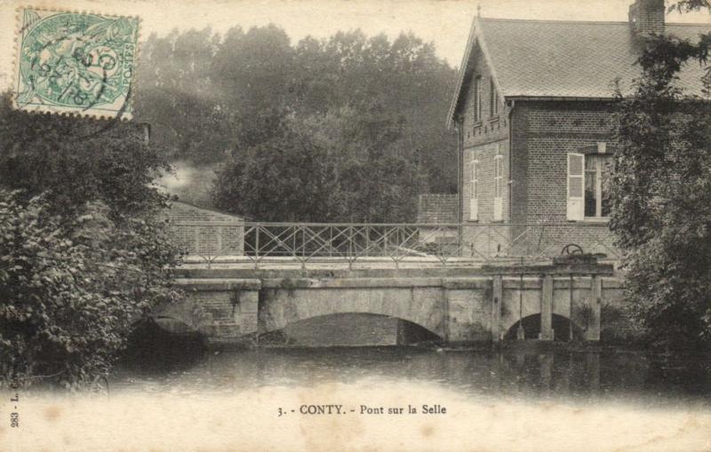 CPA CONTY - pont sur la Selle (121417)