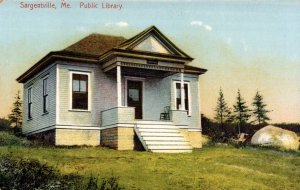 Sargentville,  Maine - View of the Public Library - c1908