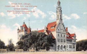 CHICAGO, IL Illinois      JACKSON PARK~GERMAN BUILDING       c1910's Postcard