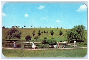 c1960 Lagoon Garden Memories Memorial Park Cemetery Sioux City Iowa IA Postcard