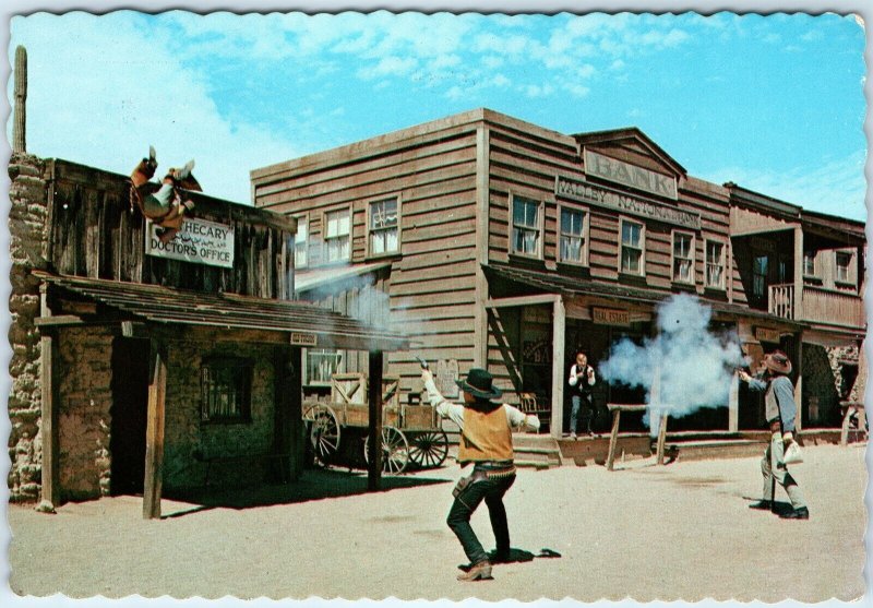 c1970s Tucson, AZ The Bank Holdup Old Western Stuntmen Theatre Play 4x6 PC M12