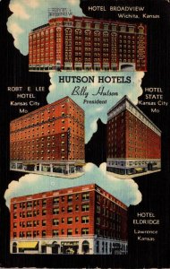 Kansas Wichita Hutson Hotels 1945