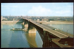 Missouri ST. LOUIS Eads Bridge across the Mississippi the foot of Washington Ave