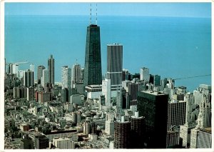 Illinois Distributing Co, Aurora, IL, Chicago skyline, Sears Tower Postcard