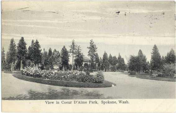 D/B View in Coeur D'Alme Park Spokane Washington WA 1907