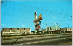 VINTAGE POSTCARD THE ALBERT PICK MOTEL DOWNTOWN NASHVILLE TENNESSEE 1960s