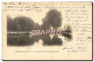 Old Postcard Sevran Livry The Canal Bords de L Ourcq