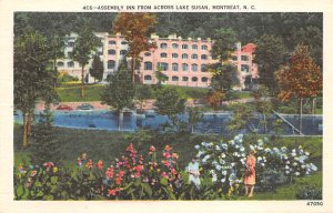 Assembly Inn, Lake Susan Montreat, North Carolina NC Postcard