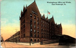 USA Westhouse Office and Works East Pittsburgh Pennsylvania Postcard C002