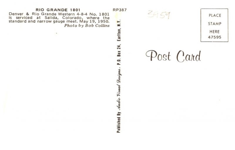 Rio Grande  1801 4-8-4 no.1801