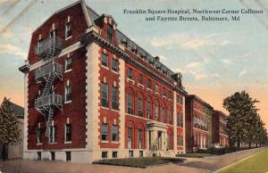 Baltimore Maryland view of Franklin Square Hospital antique pc Y14259