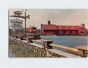 Postcard Red Coach Grilles, Saugus, Massachusetts