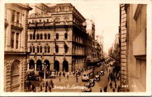 Australia George Street Sydney New South Wales Vintage RPPC C001