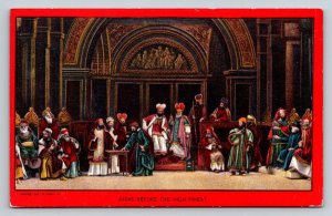 The Passion Play  Ober-Ammergau  Judas Before the High Priest  Germany  Postcard
