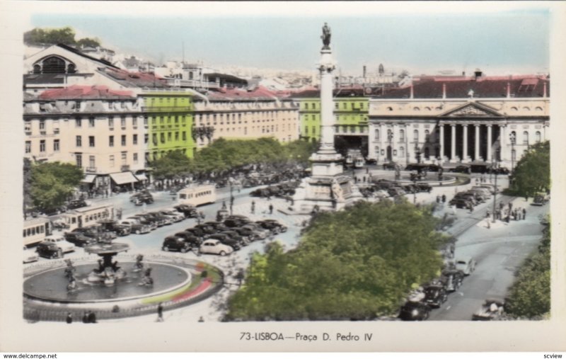 RP: LISBOA , Portugal , 1930s ; Praca D. Pedro IV