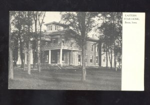 BOONE IOWA EASTERN STAR HOME VINTAGE POSTCARD 1906