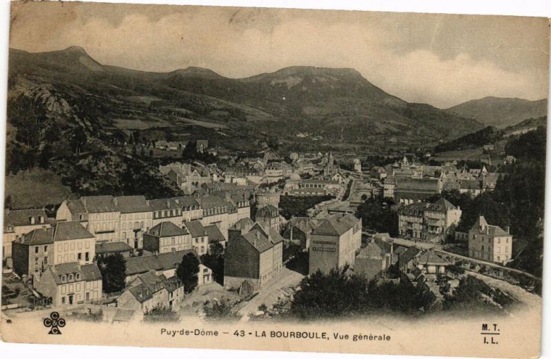 CPA PUY-de-DOME-La BOURBOULE-Vue générale (260102)