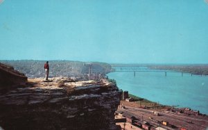 Vintage Postcard 1920s Lover's Leap Cardiff Hill in Hannibal Missouri MO