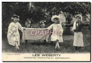 Postcard The Old Weberty wonderful fantastic Acrobats