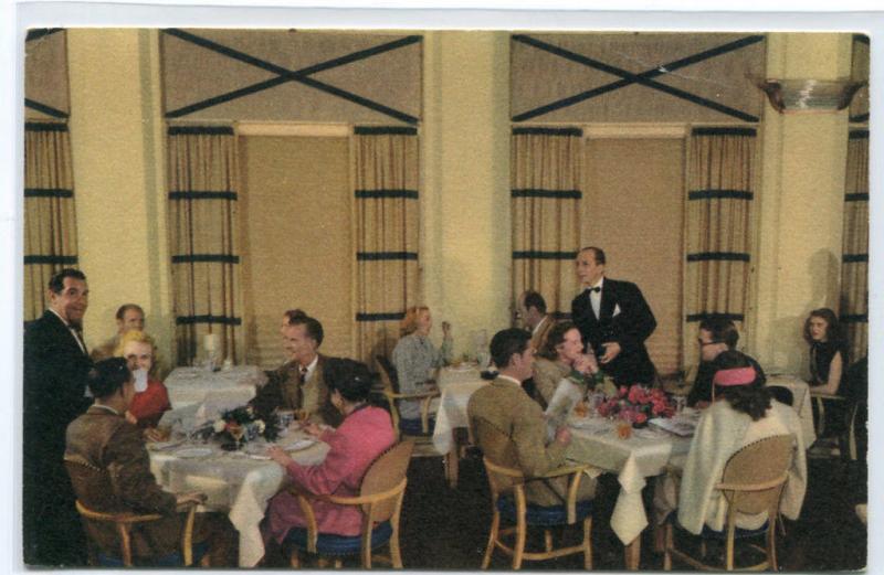 Sun Valley Lodge Dining Room Sun Valley Idaho Union Pacific Railroad postcard