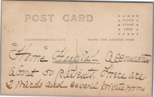 HOSPITAL ANTIQUE REAL PHOTO POSTCARD RPPC