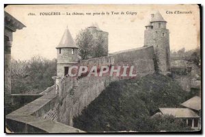 Old Postcard The castle Fougeres Pictures Taking the Tour de Coigny