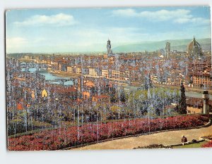 Postcard Panorama of Florence Italy