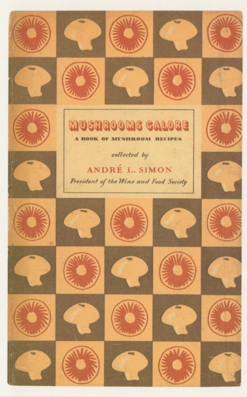 Mushrooms Galore Andre Simon 1951 Book Postcard