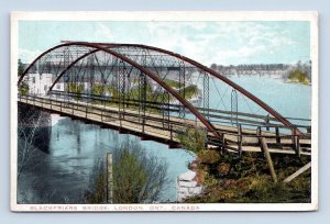 Blackfriars Bridge London Ontario Canada WB Postcard B14