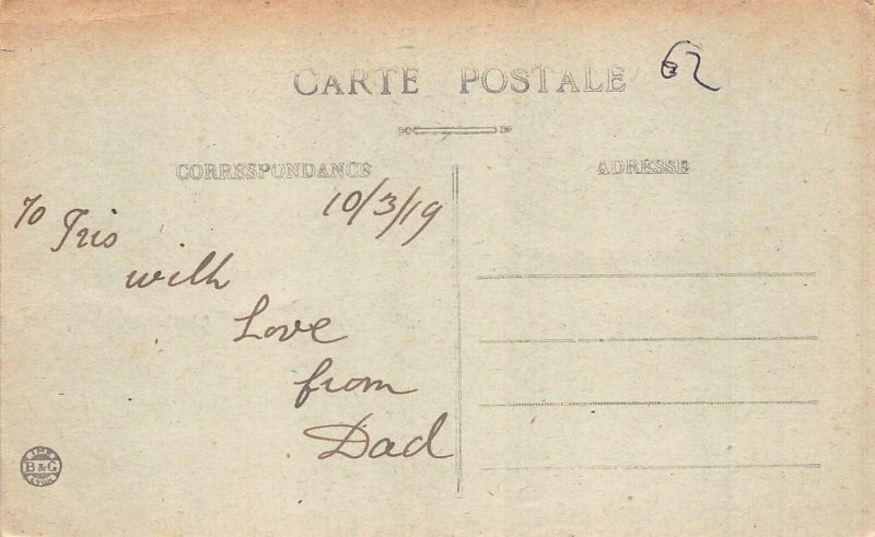 A821 France 1919 Darnetal pres Rouen Le Mairie vintage postcard