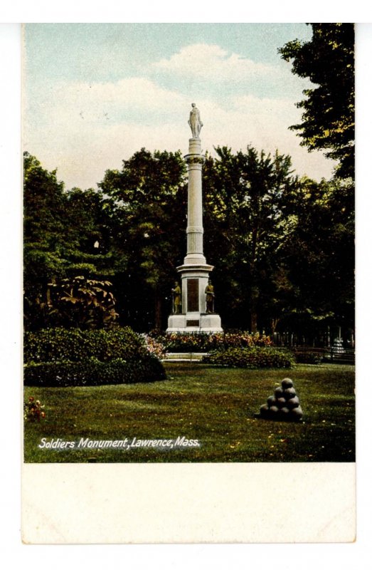 MA - Lawrence. Soldiers' Monument & Common