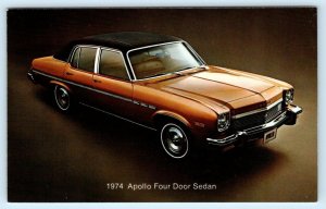Car Advertising 1974 BUICK APOLLO SEDAN ~ Easthampton MA ~ CERNAK BUICK Postcard