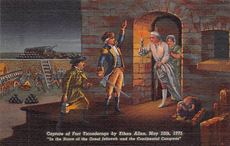 Capture of Fort Ticonderoga Ethan Allen History Unused 