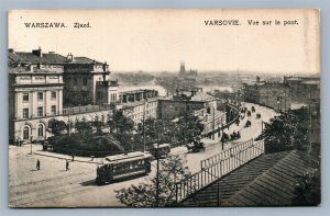 WARSZAWA POLAND ZJAZD ANTIQUE POSTCARD