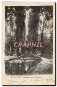 Paris Old Postcard Bois de Vincennes A river