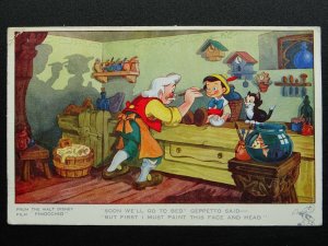 Walt Disney PINOCCHIO Soon we'll go to bed Geppetto Said c1940 Postcard