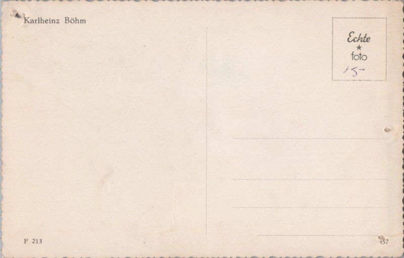 Karlheinz Böhm Vintage RPPC 09.72