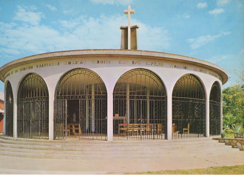 Lake Kariba Rhodesia Church of St. Barbara Postcard