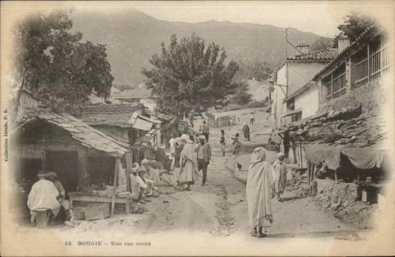 Bougie Algeria Une Rue Arabe c1910 Postcard