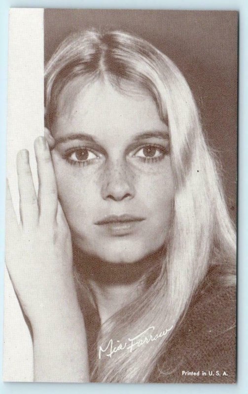 Mutoscope Arcade Card  MIA FARROW 1960s TV Star PEYTON PLACE