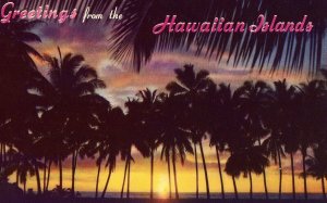 Greetings from The Hawaiian Islands Postcard