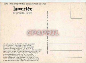 Modern Postcard La Criee Restaurant Fish and Seafood