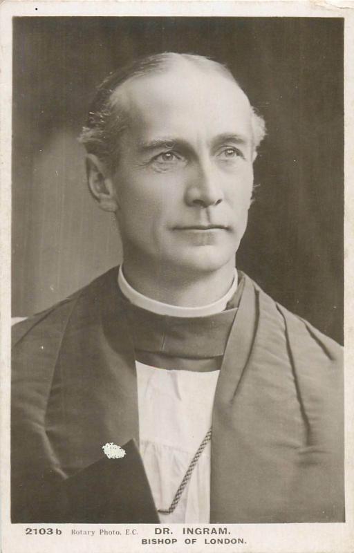 Dr. Ingram bishop of London postcard