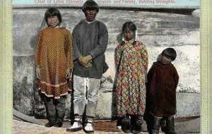 Little Diomede Islands Chief Bering Strait Native Americana c1910s Postcard