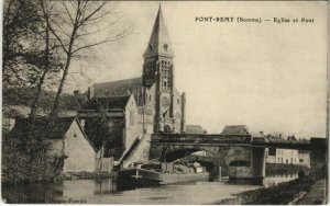 CPA PONT-RÉMY Église et Pont (751162)