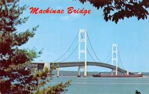 Mackinac Bridge World's Longest Suspension Bridge  - Mackinac Bridge, Michiga...