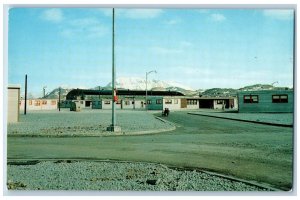 c1950's View Of Village Housing Area Dirt Road Street Lamp Adak Alaska Postcard