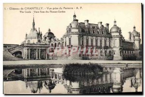 Old Postcard Chantilly Castle View from the Parterre